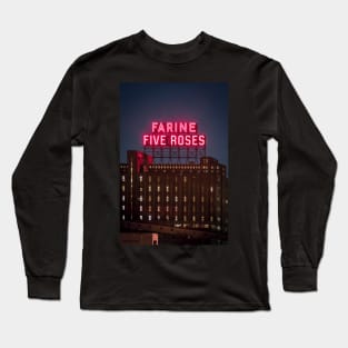 Farine Five Roses Night Montreal Long Sleeve T-Shirt